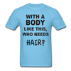 Funny Bald Unisex Classic T-Shirt - aquatic blue