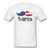 America Mustache Unisex Classic T-Shirt - white