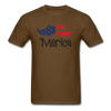 America Mustache Unisex Classic T-Shirt - brown