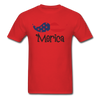 America Mustache Unisex Classic T-Shirt - red