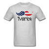 America Mustache Unisex Classic T-Shirt - heather gray