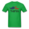 America Mustache Unisex Classic T-Shirt - bright green