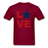 Love Unisex Classic T-Shirt - burgundy