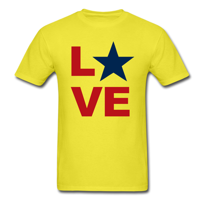 Love Unisex Classic T-Shirt - yellow