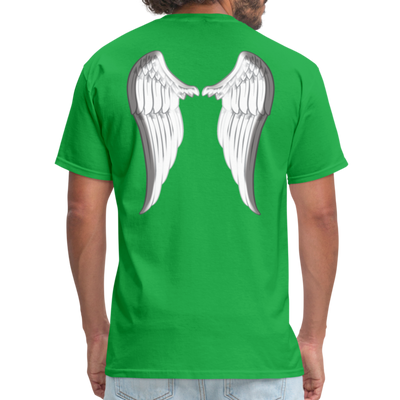 Angel Wings Unisex Classic T-Shirt - bright green