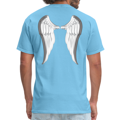 Angel Wings Unisex Classic T-Shirt - aquatic blue