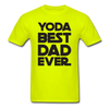 Yoda Best Dad Unisex Classic T-Shirt - safety green