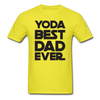 Yoda Best Dad Unisex Classic T-Shirt - yellow