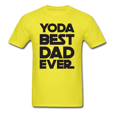Yoda Best Dad Unisex Classic T-Shirt - yellow