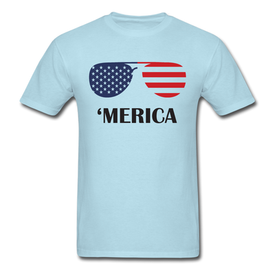 America Sunglasses Unisex Classic T-Shirt - powder blue