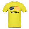 America Sunglasses Unisex Classic T-Shirt - yellow