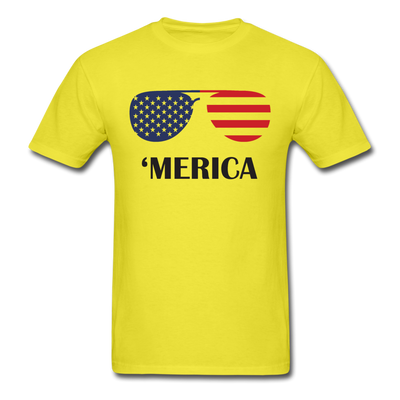 America Sunglasses Unisex Classic T-Shirt - yellow