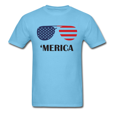 America Sunglasses Unisex Classic T-Shirt - aquatic blue
