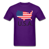 USA Unisex Classic T-Shirt - purple
