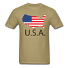 USA Unisex Classic T-Shirt - khaki