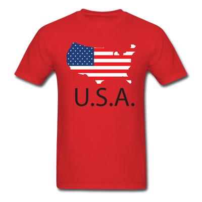 USA Unisex Classic T-Shirt - red