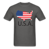 USA Unisex Classic T-Shirt - charcoal