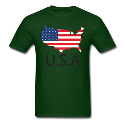 USA Unisex Classic T-Shirt - forest green