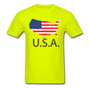 USA Unisex Classic T-Shirt - safety green