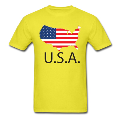 USA Unisex Classic T-Shirt - yellow