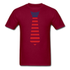 America Tie Unisex Classic T-Shirt - burgundy