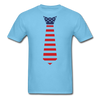 America Tie Unisex Classic T-Shirt - aquatic blue