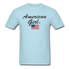 America Girl Unisex Classic T-Shirt - powder blue