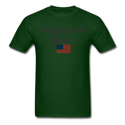 America Girl Unisex Classic T-Shirt - forest green