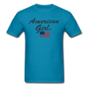 America Girl Unisex Classic T-Shirt - turquoise
