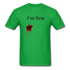 I'm Fine Unisex Classic T-Shirt - bright green
