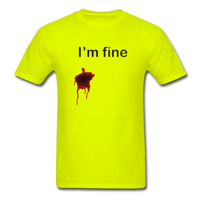 I'm Fine Unisex Classic T-Shirt - safety green