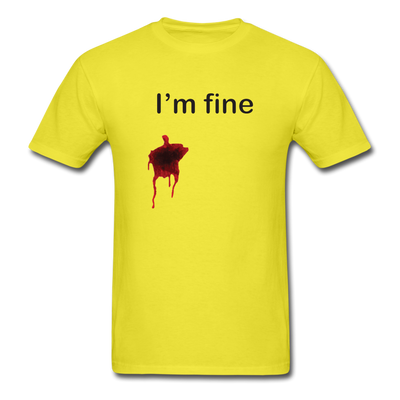 I'm Fine Unisex Classic T-Shirt - yellow
