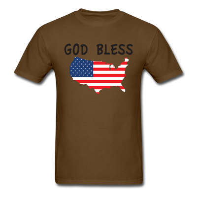 God Bless Unisex Classic T-Shirt - brown