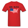God Bless Unisex Classic T-Shirt - red