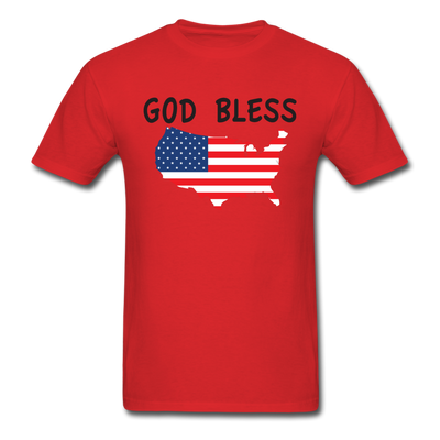 God Bless Unisex Classic T-Shirt - red