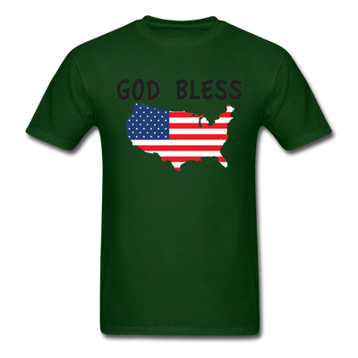 God Bless Unisex Classic T-Shirt - forest green