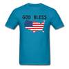 God Bless Unisex Classic T-Shirt - turquoise