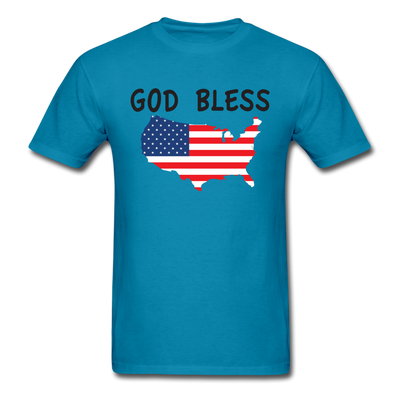 God Bless Unisex Classic T-Shirt - turquoise