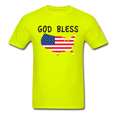 God Bless Unisex Classic T-Shirt - safety green