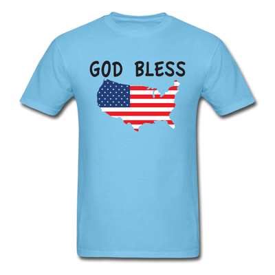 God Bless Unisex Classic T-Shirt - aquatic blue