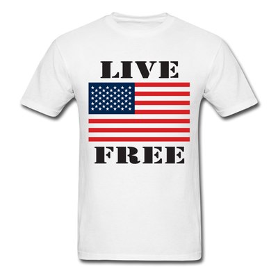 Live Free Unisex Classic T-Shirt - white