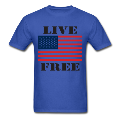 Live Free Unisex Classic T-Shirt - royal blue