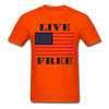 Live Free Unisex Classic T-Shirt - orange