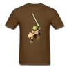 Yoda Lightsaber Unisex Classic T-Shirt - brown