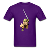 Yoda Lightsaber Unisex Classic T-Shirt - purple