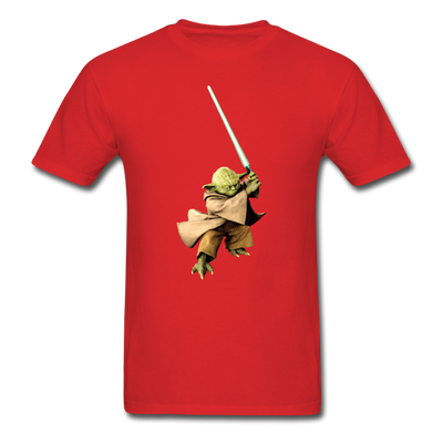 Yoda Lightsaber Unisex Classic T-Shirt - red