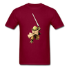 Yoda Lightsaber Unisex Classic T-Shirt - burgundy