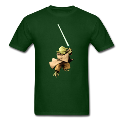 Yoda Lightsaber Unisex Classic T-Shirt - forest green