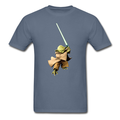 Yoda Lightsaber Unisex Classic T-Shirt - denim