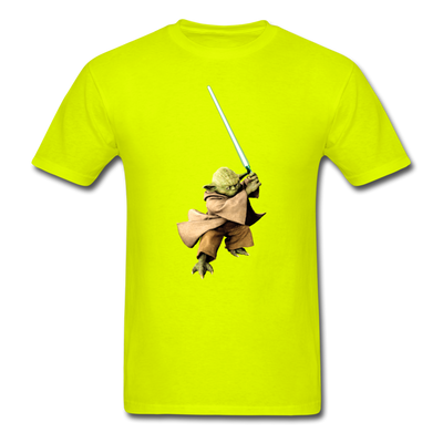 Yoda Lightsaber Unisex Classic T-Shirt - safety green